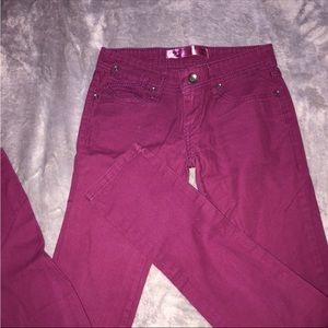 Denim dark red/ purple jeans
